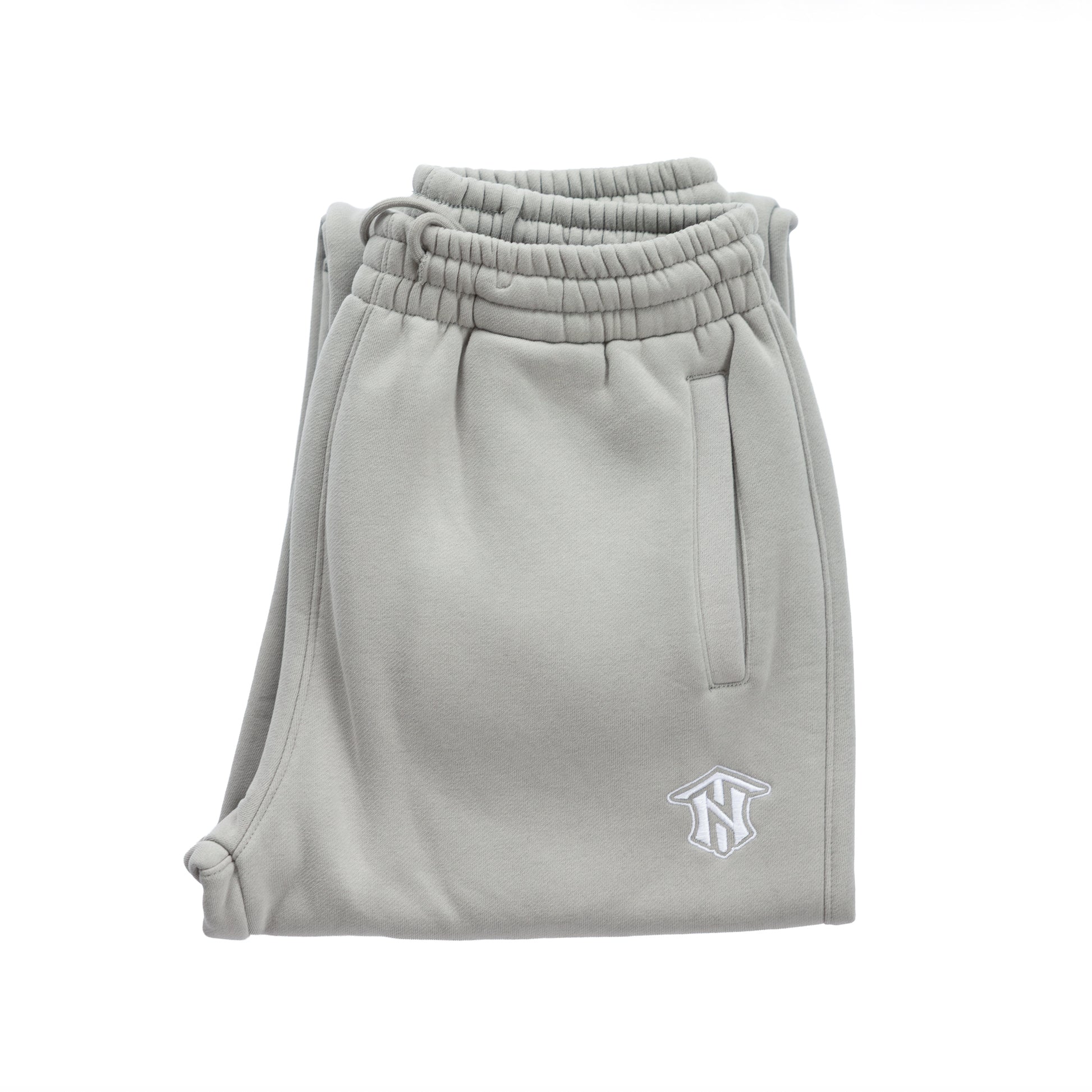 Not Today Icon Sweats in Washed Grey, back view