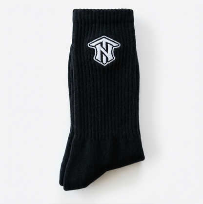 Not Today Classic Crew Socks two-pack, worn on foot